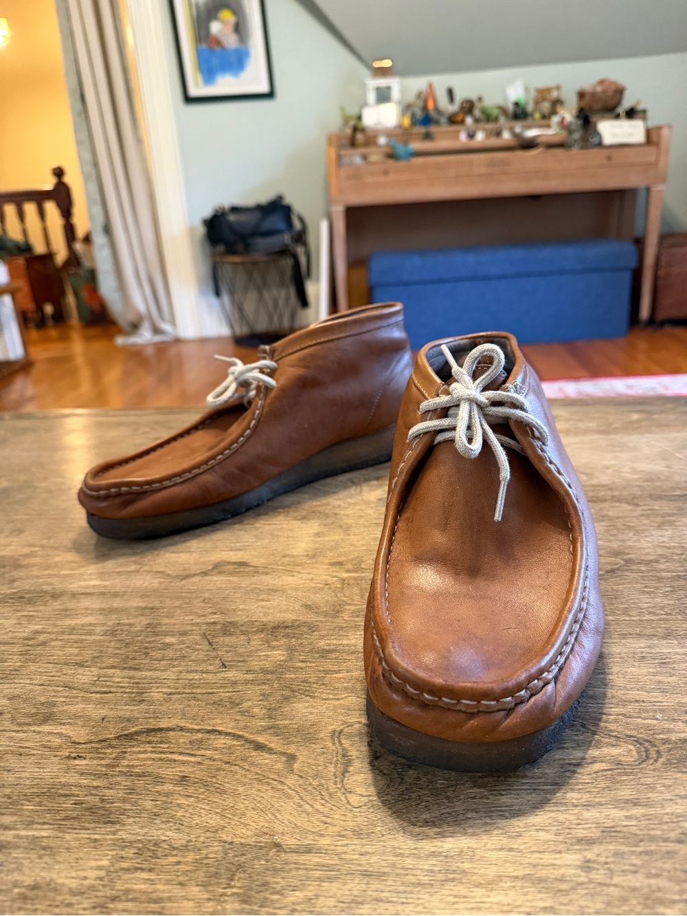 Clarks Wallabee Boot Men’s 11 M Brown Leather Crepe Sole Moc Toe Chukka
